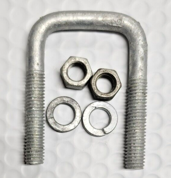 Boat Trailer Square Galvanized U-Bolt 3/8" x 1 5/8" x 2 5/8" 24G