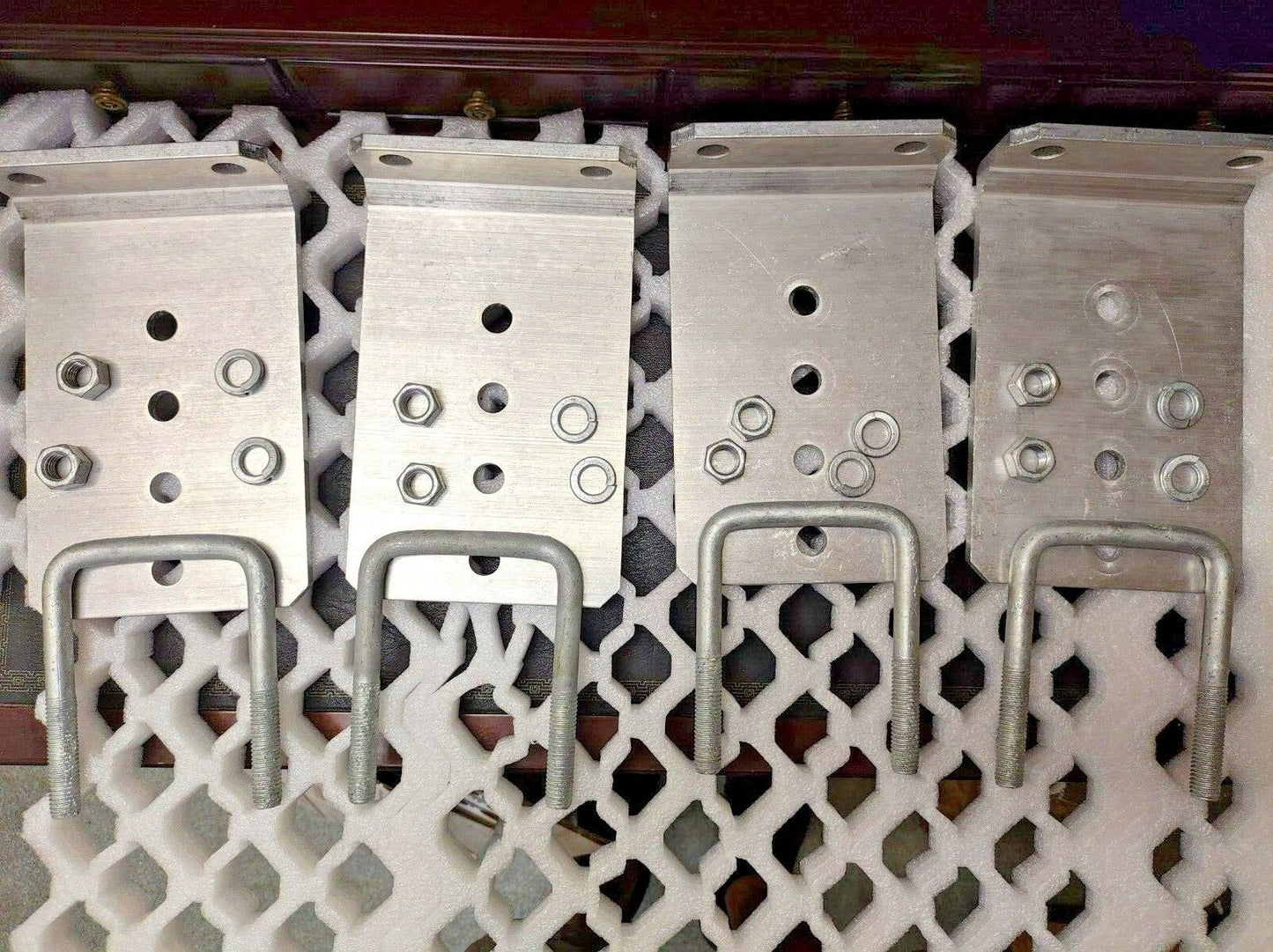10" L-Type Boat Trailer Bunk Bracket Kit w/ Galvanized hardware lot of 4