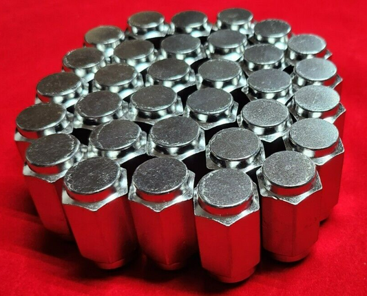 Solid 304 Stainless Steel 1/2-20 Acorn Lug Nuts For Trailer Wheel Rim (lot of 32)