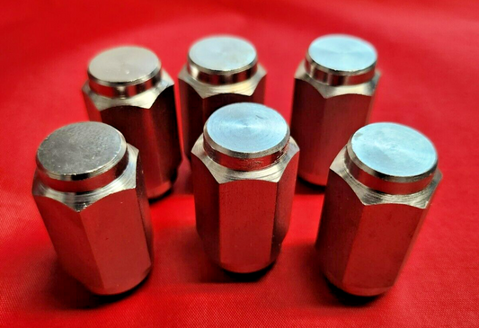 Solid 304 Stainless Steel 1/2-20 Acorn Lug Nuts For Trailer Wheel Rim (lot of 6)