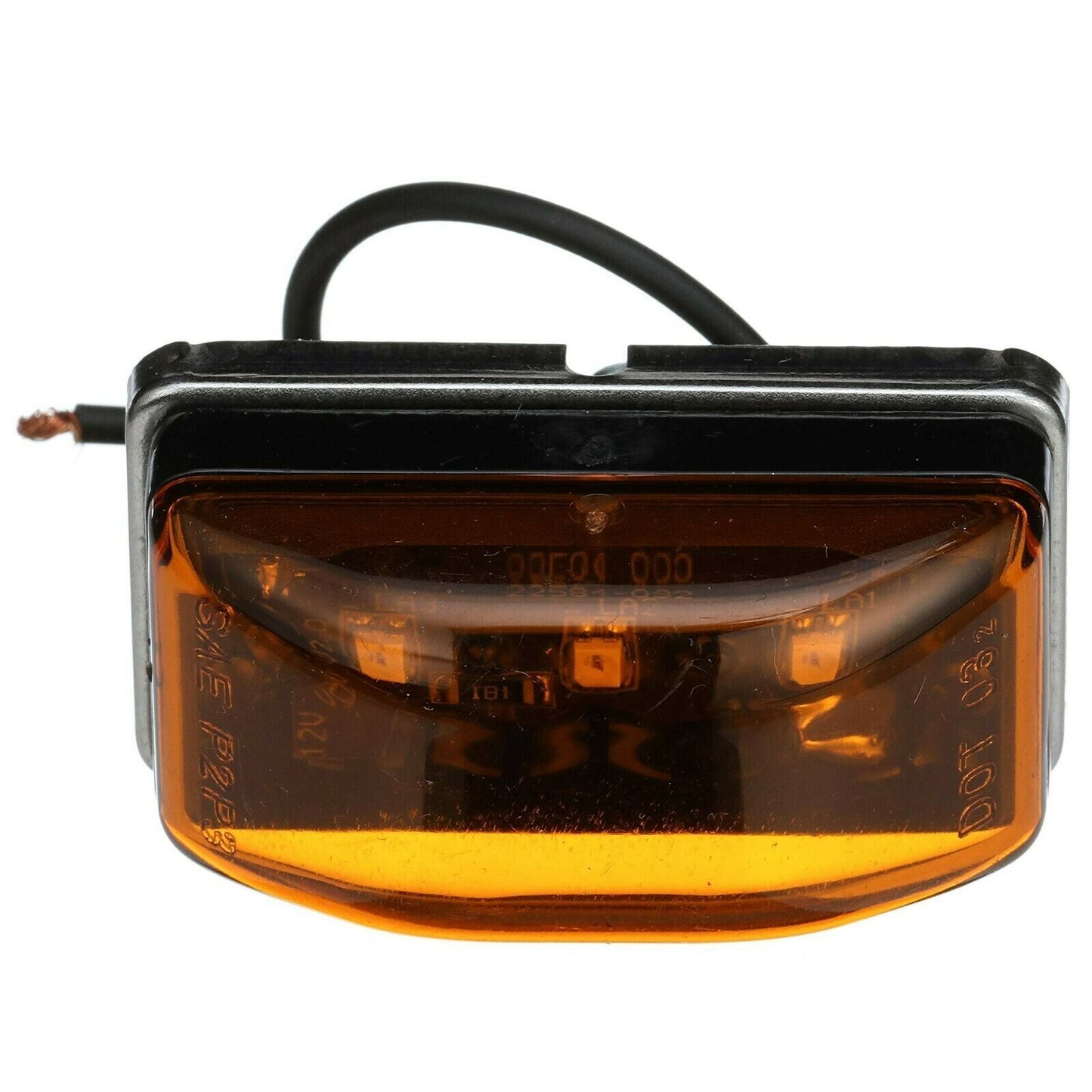 LED Stud Mount Side Marker/Clearance Light Amber Boat Trailer