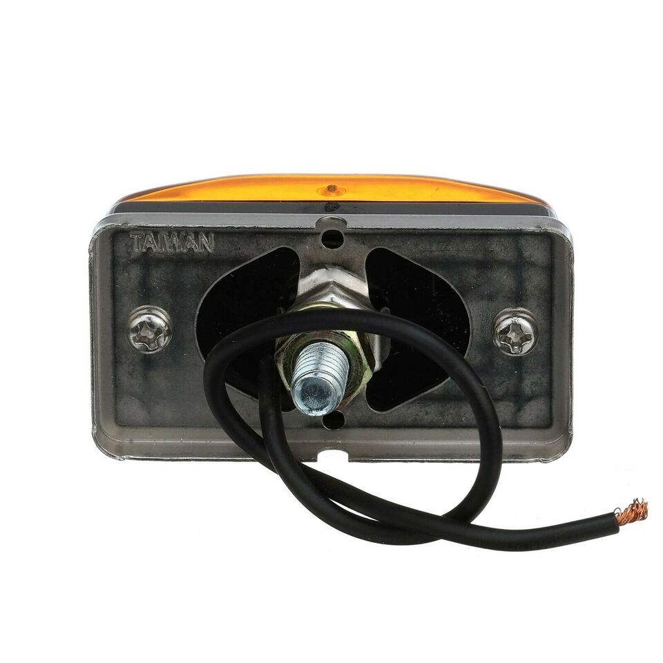 LED Stud Mount Side Marker/Clearance Light Amber Boat Trailer