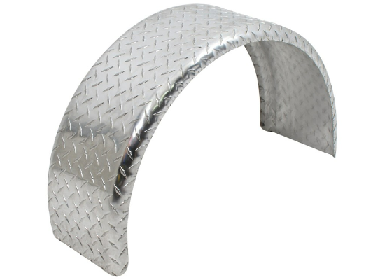 (2) Aluminum Diamond Plate Trailer Fender Boat Fender 9" x 31" x 15" 12 Gauge