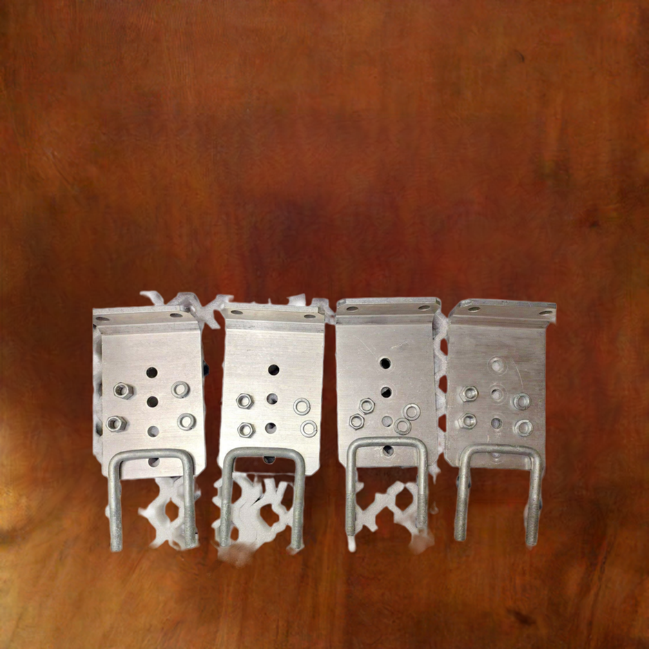 10" L-Type Boat Trailer Bunk Bracket Kit (4-Pack) With Stainless Steel Hardware-898621