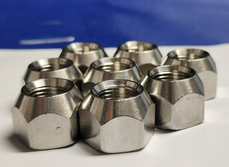 RV Boat Trailer 1/2"-20 304 Stainless Steel Lug Nuts Wheel, Acorn (lot of 8)