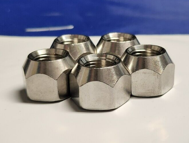 RV Boat Trailer 1/2"-20 304 Stainless Steel Lug Nuts Wheel, Acorn (lot of 5)