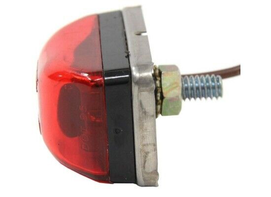 LED Stud Mount Side Marker/Clearance Light Red Boat Trailer